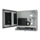 Armoire PC industriel ouverte IP54 avec moniteur, PC, clavier et souris